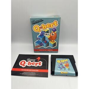 Q Bert Atari 5200 Complete Set In Original Box W/ Manual